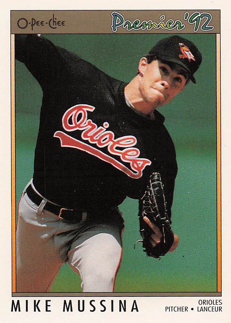 1992 O-Pee-Chee Premier Baseball Mike Mussina #87