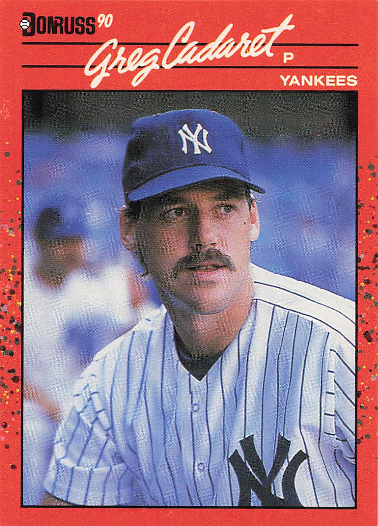 1990 Donruss Baseball Greg Cadaret #545b