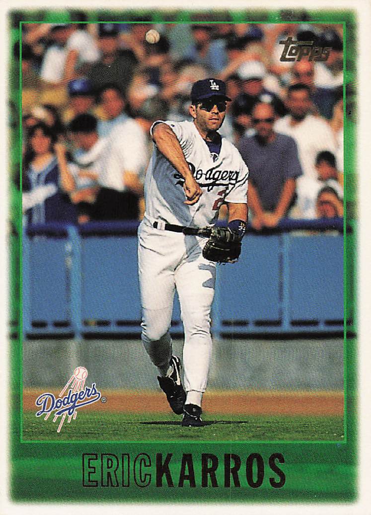 1997 Topps Baseball Eric Karros #321