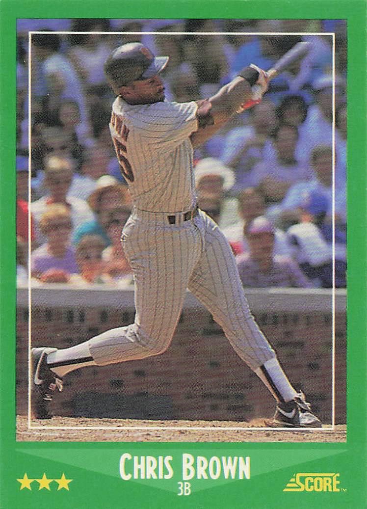 1988 Score Baseball Chris Brown #363