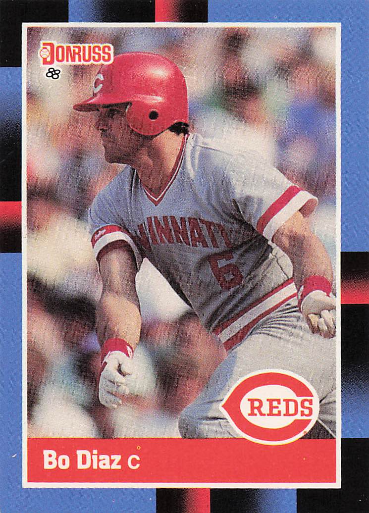 1988 Donruss Baseball Bo Diaz #186b