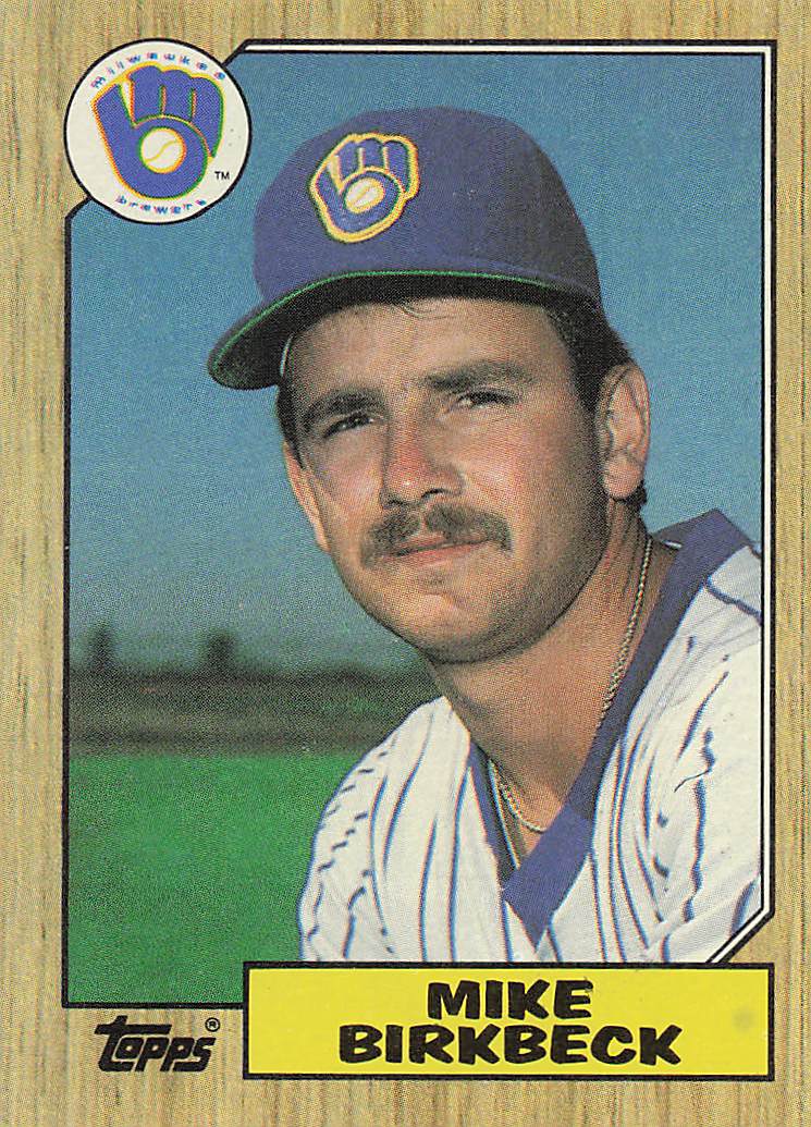 1987 Topps Baseball Mike Birkbeck #229 Rookie