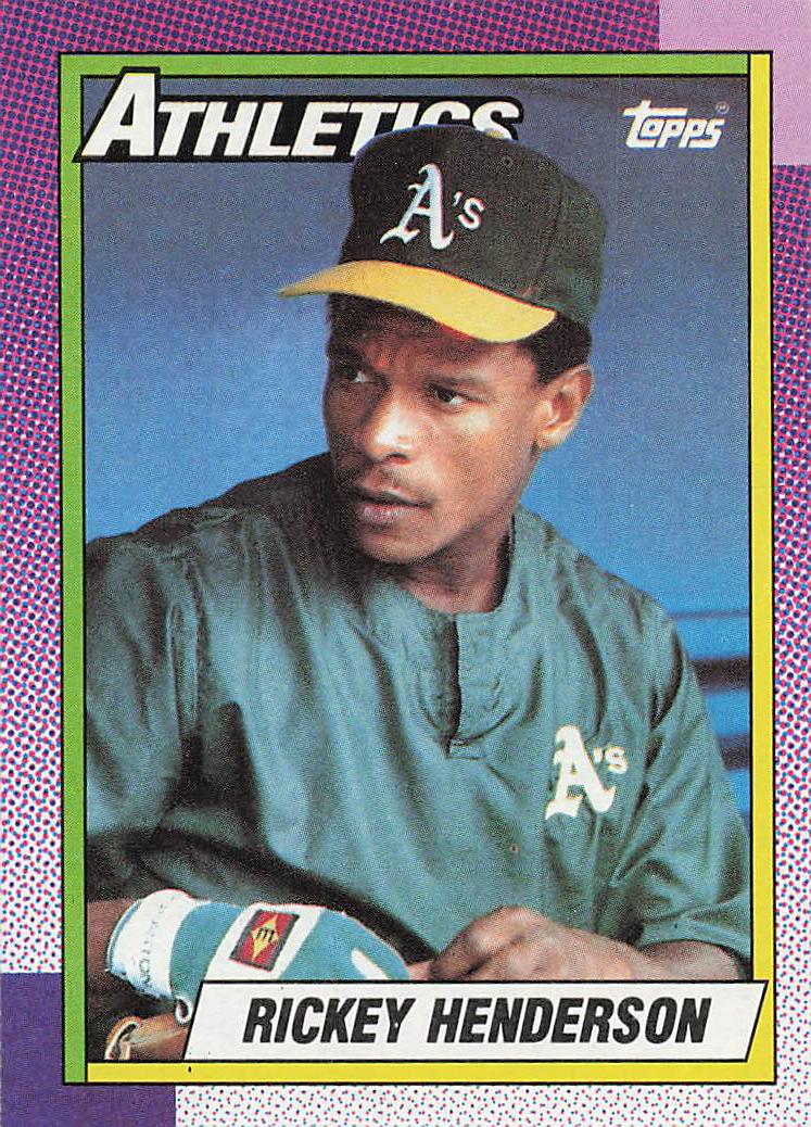 1990 Topps Baseball Rickey Henderson #450