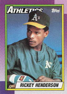 1990 Topps Baseball Rickey Henderson #450