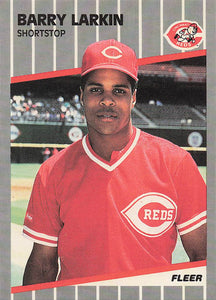 1989 Fleer Baseball Barry Larkin #164