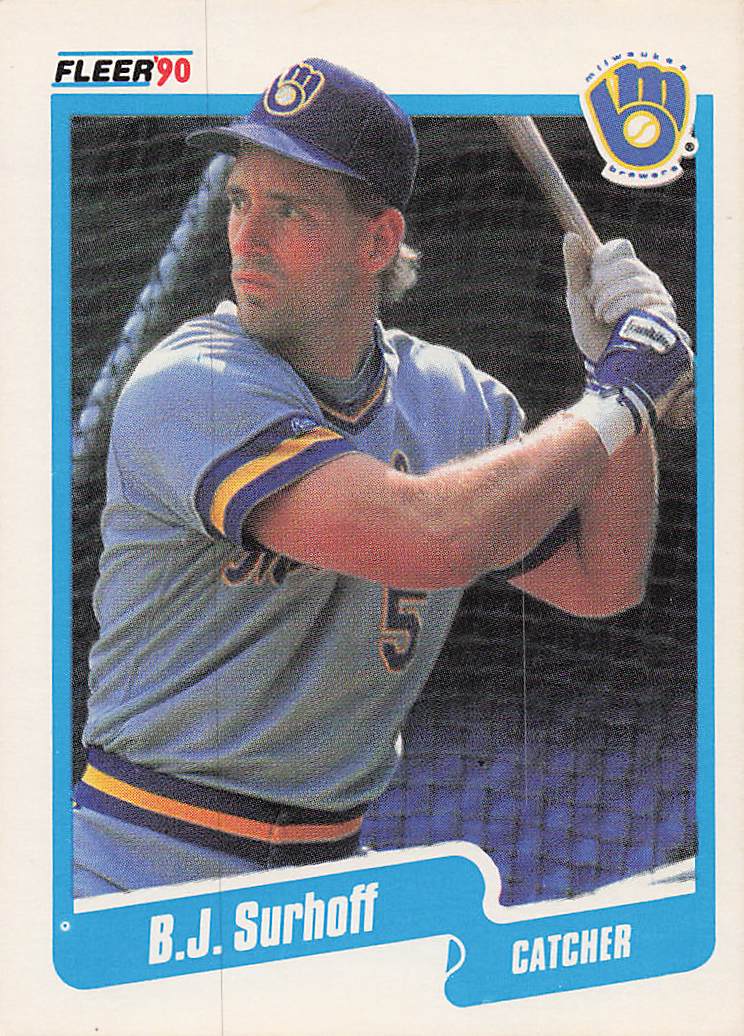 1990 Fleer Baseball B.J. Surhoff #338b