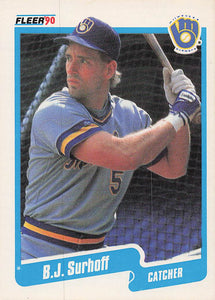 1990 Fleer Baseball B.J. Surhoff #338b