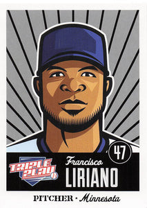 2012 Panini Triple Play Baseball Francisco Liriano #49