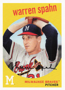 2018 Topps Archives Baseball Warren Spahn #46