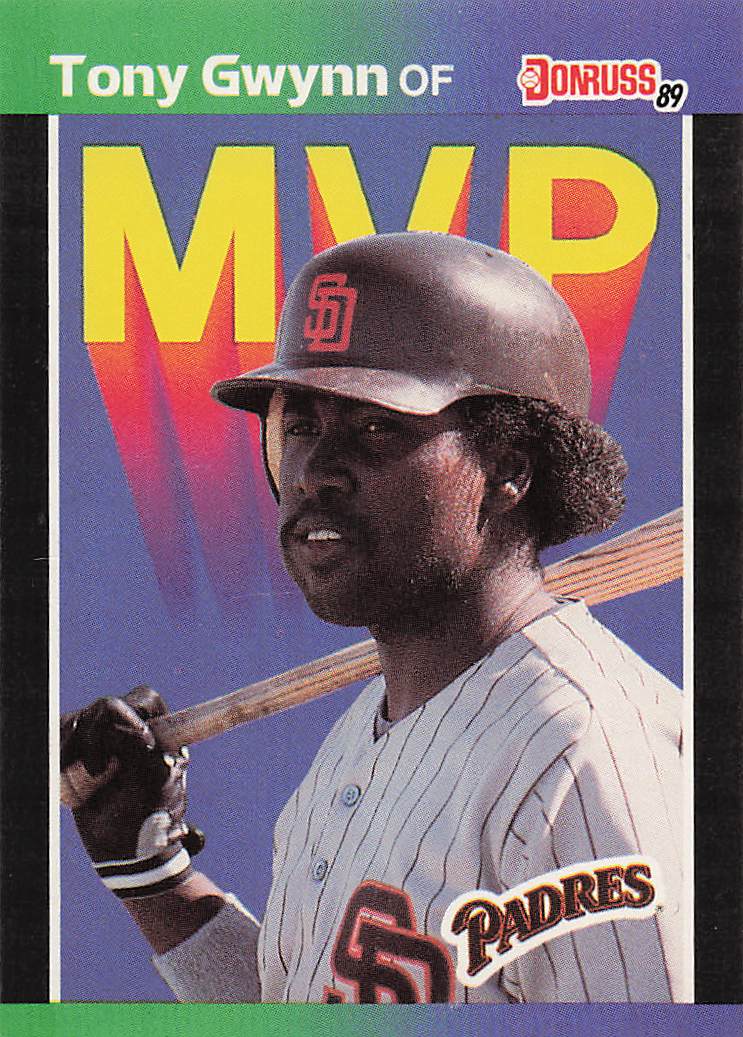 1989 Donruss Baseball Bonus MVP's Tony Gwynn #BC-20b