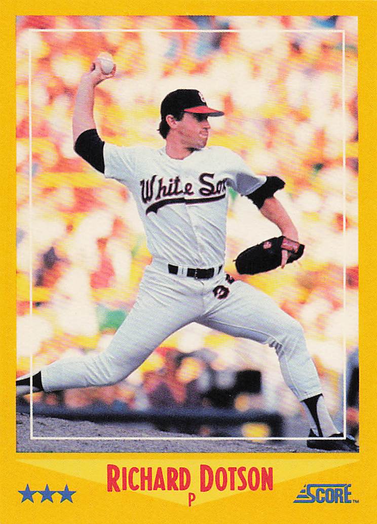 1988 Score Baseball Richard Dotson #480
