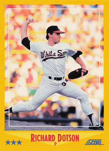 1988 Score Baseball Richard Dotson #480