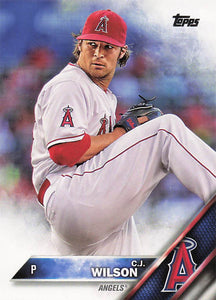 2016 Topps Los Angeles Angels Baseball C.J. Wilson #A-13