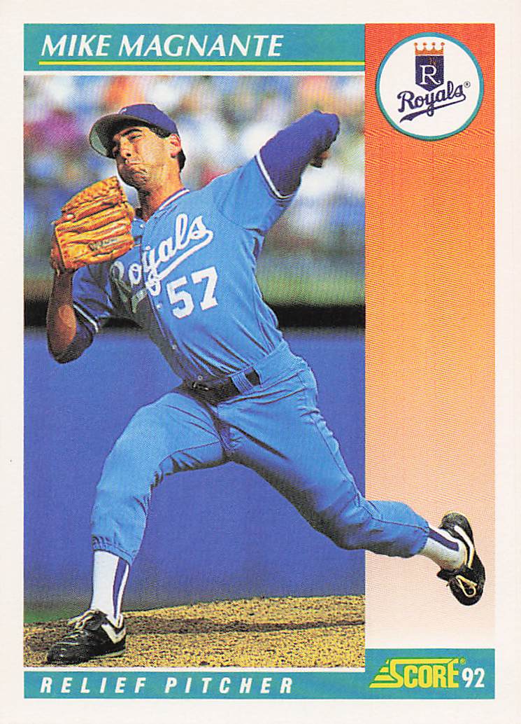 1992 Score Baseball Mike Magnante #739b Rookie