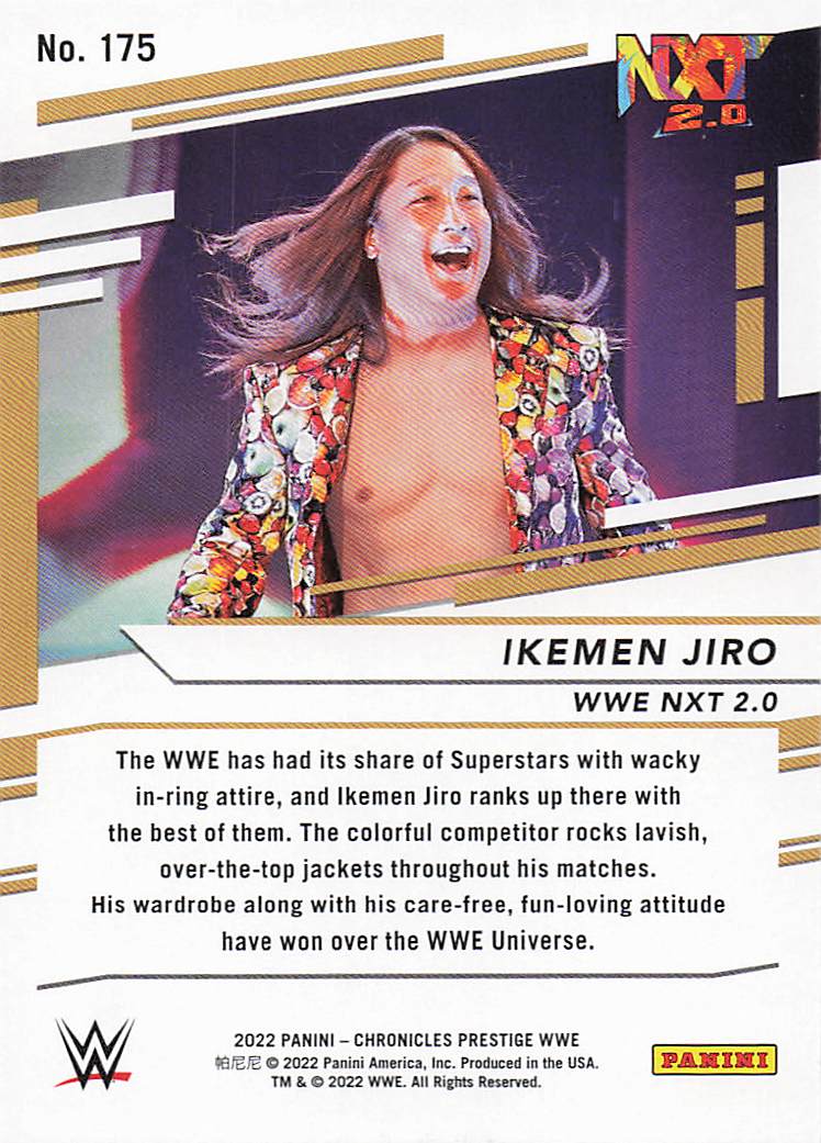 2022 Panini Chronicles WWE Wrestling Bronze Ikemen Jiro #175