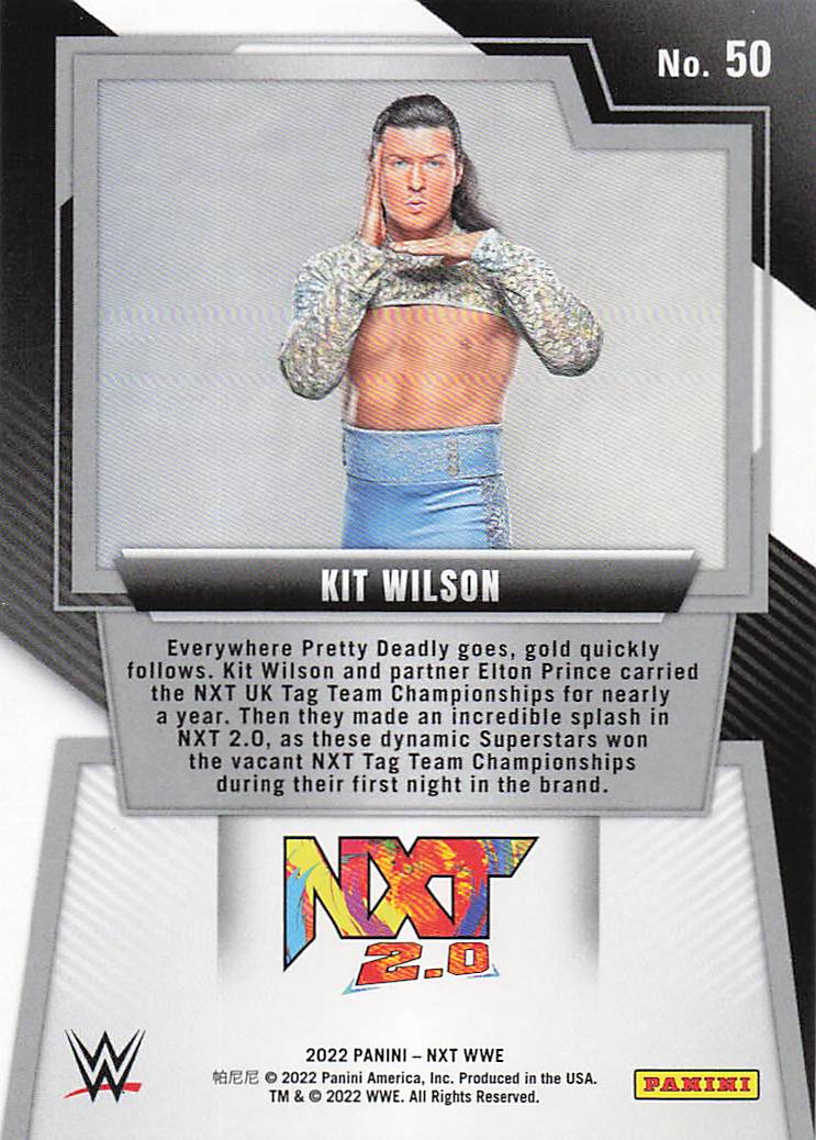 2022 Panini NXT 2.0 WWE Wrestling Kit Wilson #50 Rookie