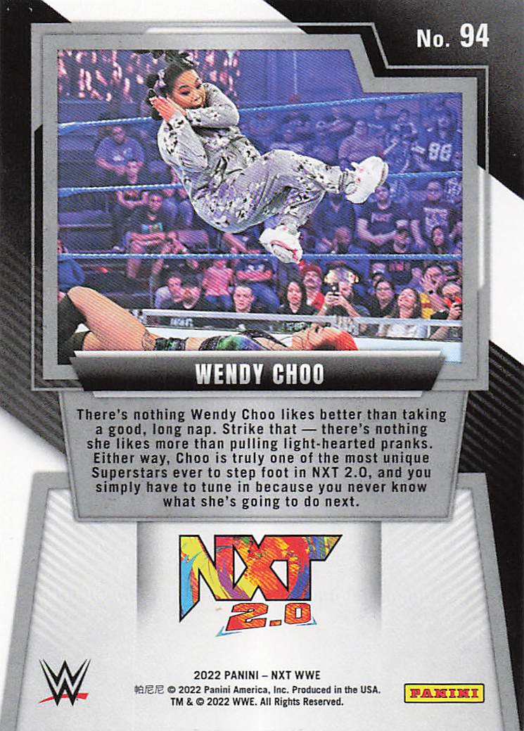 2022 Panini NXT 2.0 WWE Wrestling Wendy Choo #94