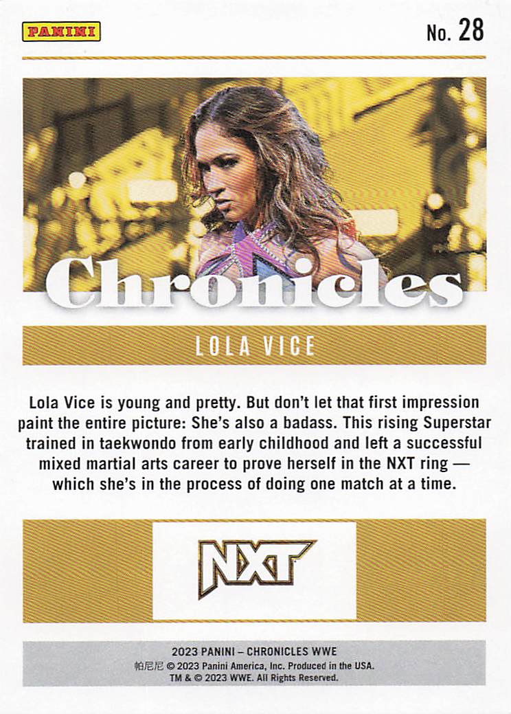 2023 Panini Chronicles WWE Wrestling Lola Vice #28