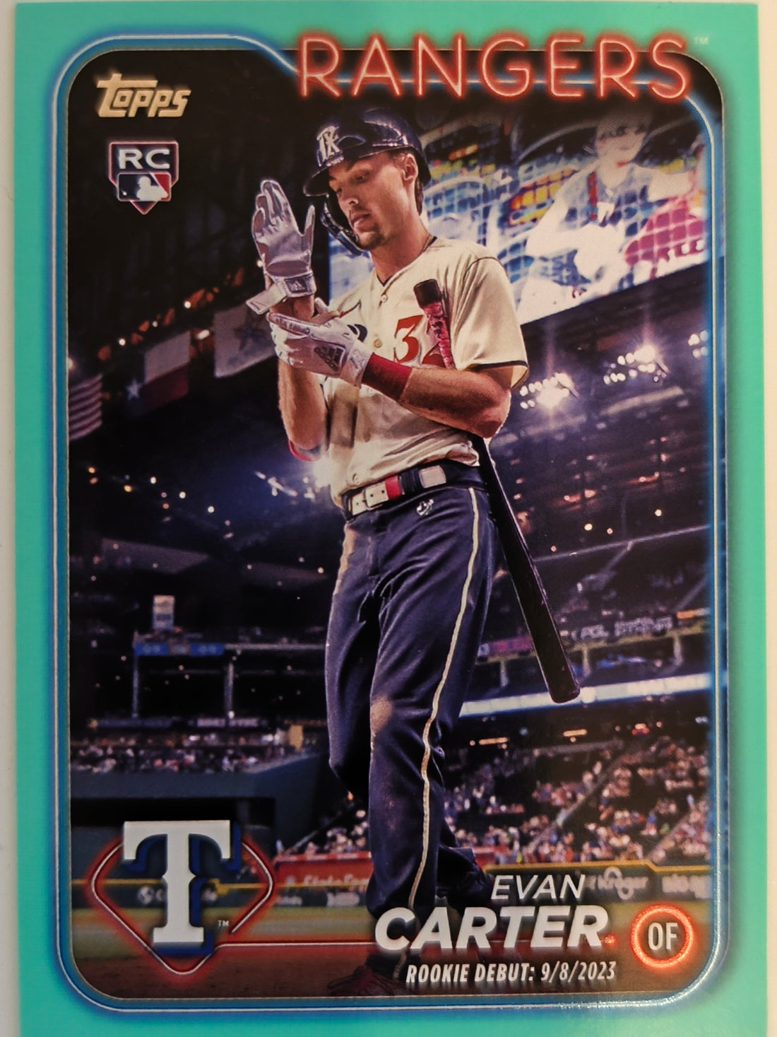 2024 Topps Update Baseball Aqua Evan Carter #US58