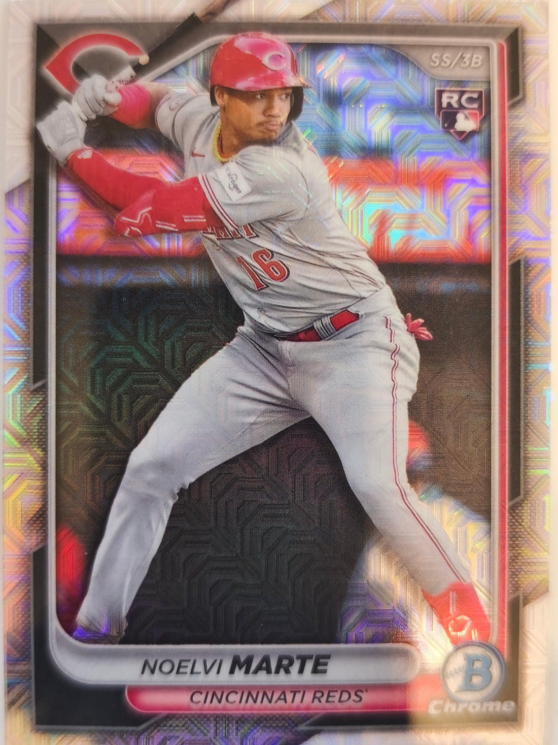 2024 Bowman Chrome Baseball Mojo Refractors Noelvi Marte #4 Rookie
