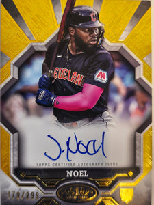 2025 Topps Tier One Baseball Break Out Autographs 179/299 Jhonkensy Noel #BOA-JN
