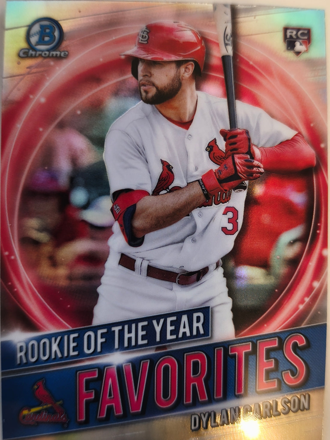2021 Bowman Baseball Chrome Rookie of the Year Favorites Dylan Carlson #RRY-DC