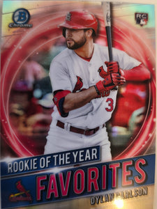 2021 Bowman Baseball Chrome Rookie of the Year Favorites Dylan Carlson #RRY-DC