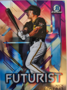 2021 Bowman Baseball Chrome Futurist Nick Gonzales #FUT-NG