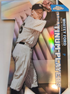 2021 Topps Chrome Update Baseball Platinum Player Die Cut Whitey Ford #CPDC-61