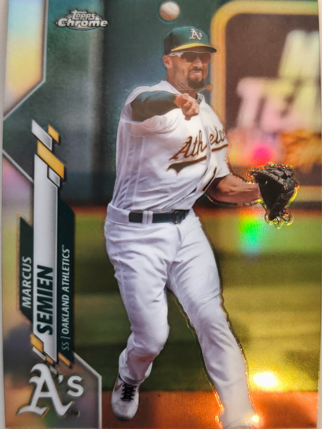 2020 Topps Chrome Baseball Refractor Marcus Semien #144