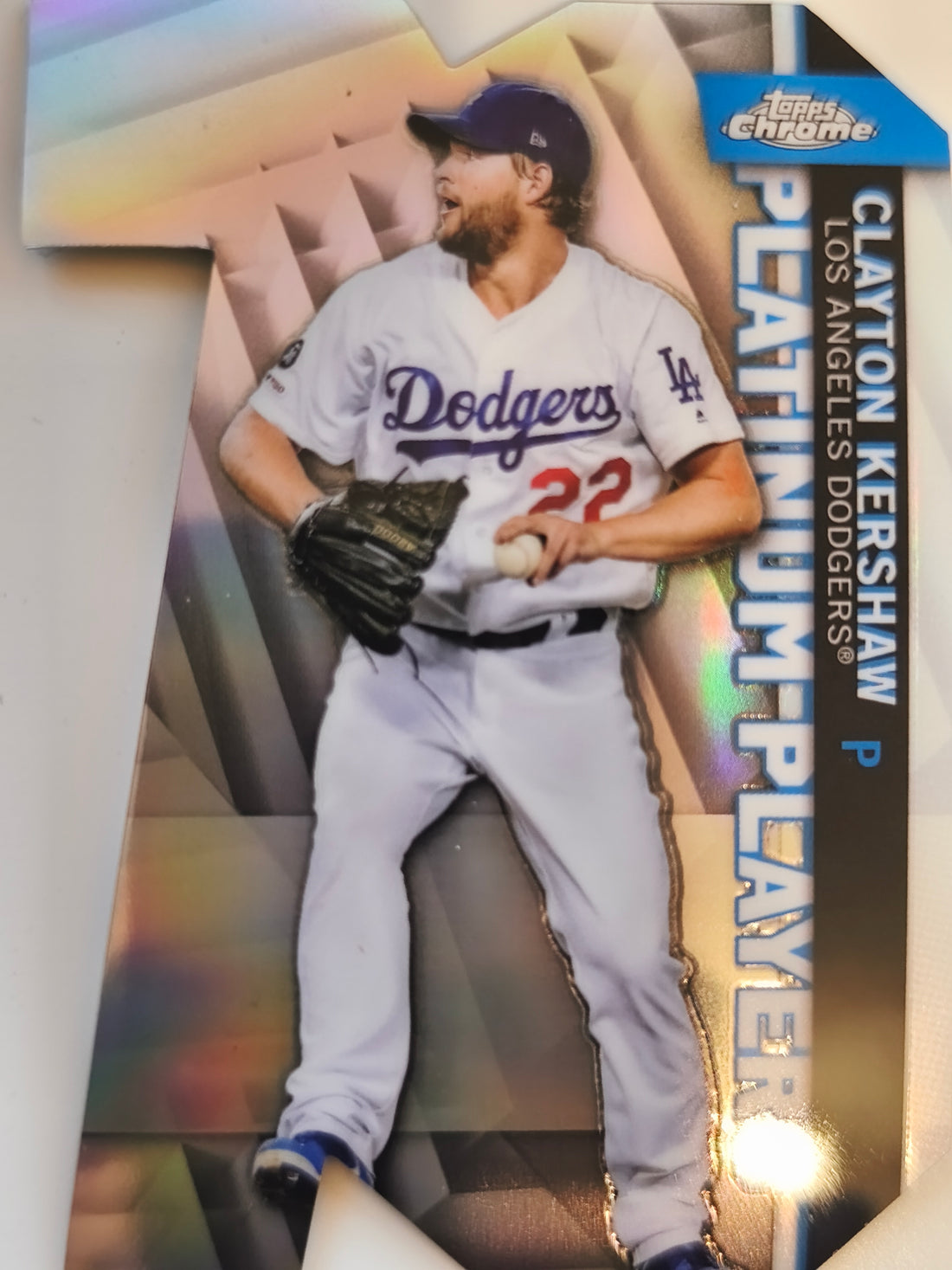 2021 Topps Chrome Update Platinum Player Die Cut Clayton Kershaw #CPDC-9