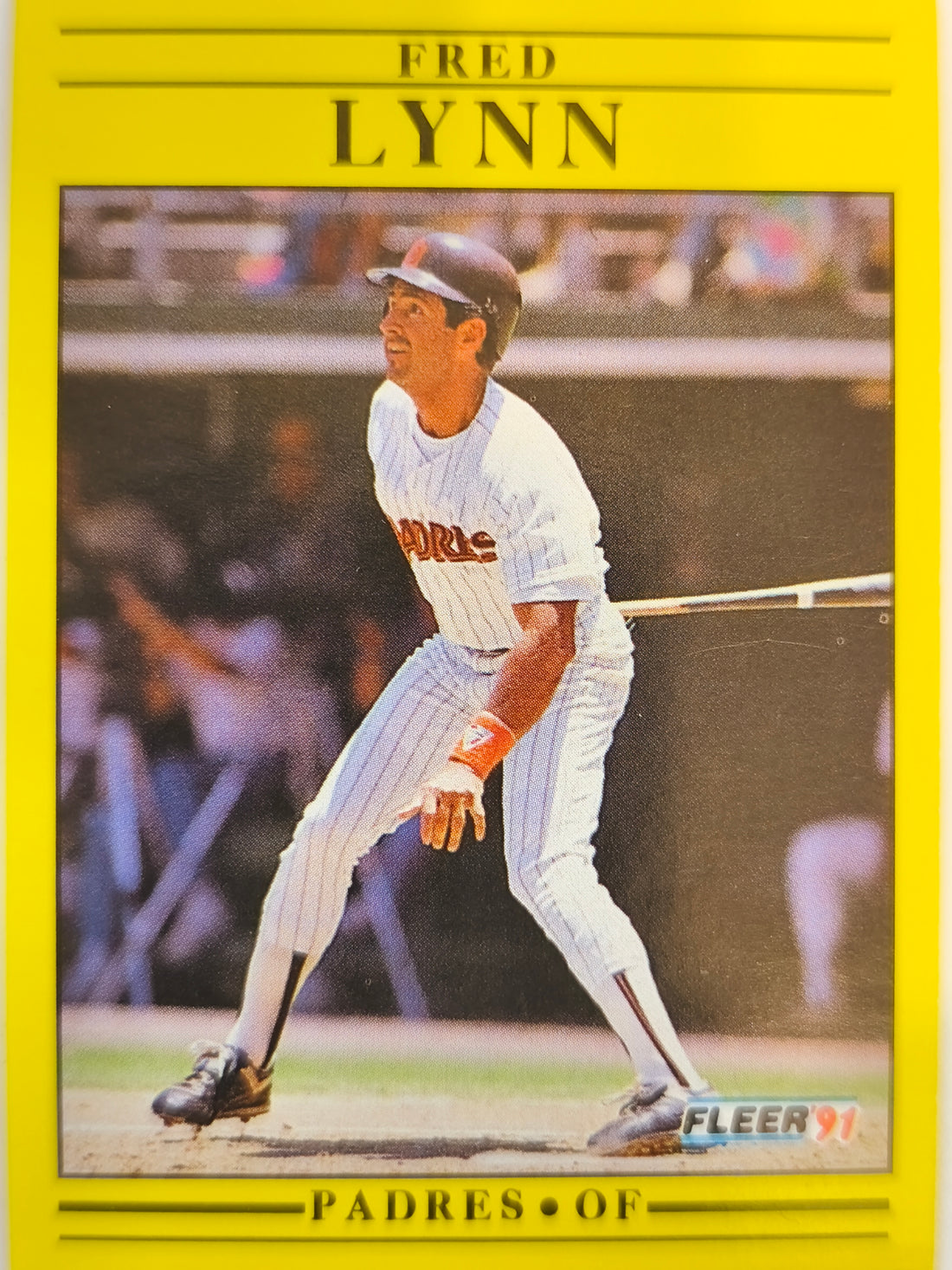 1991 Fleer Baseball Fred Lynn #536b