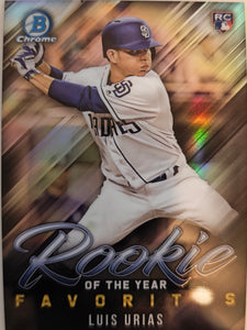 2019 Bowman Baseball Rookie of the Year Favorites Luis Urias #ROYF-4