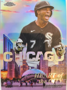 2022 Topps Chrome Baseball Heart of the City Tim Anderson #HOC-9
