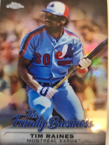 2019 Topps Chrome Update Baseball The Family Business Tim Raines #FBC-12