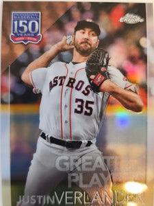 2019 Topps Chrome Update 150 Years of Professional Justin Verlander #150C-6