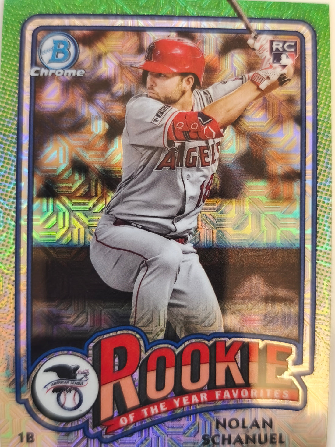 2024 Bowman Rookie of the Year Favorites Mojo Refractors Nolan Schanuel #ROY-9