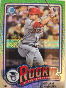 2024 Bowman Rookie of the Year Favorites Mojo Refractors Nolan Schanuel #ROY-9