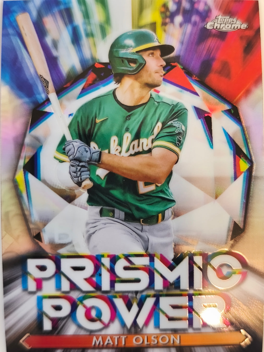 2021 Topps Chrome Baseball Prismic Power Matt Olson #PP-11