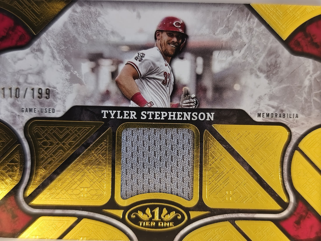 2025 Topps Tier One Baseball Tier One Relics 110/199 Tyler Stephenson #T1R-TST