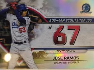 2023 Bowman Baseball Bowman Scouts Top 100 Jose Ramos #BTP-67