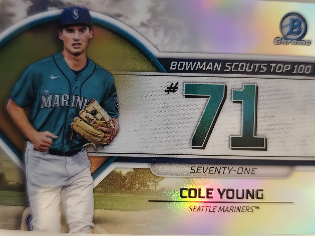 2023 Bowman Baseball Bowman Scouts Top 100 Cole Young #BTP-71