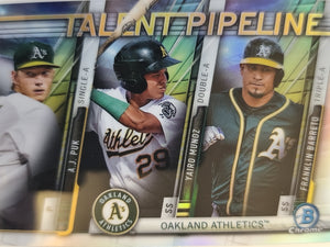2017 Bowman Talent Pipeline A.J. Puk / Yairo Munoz / Franklin Barreto #TP-OAK