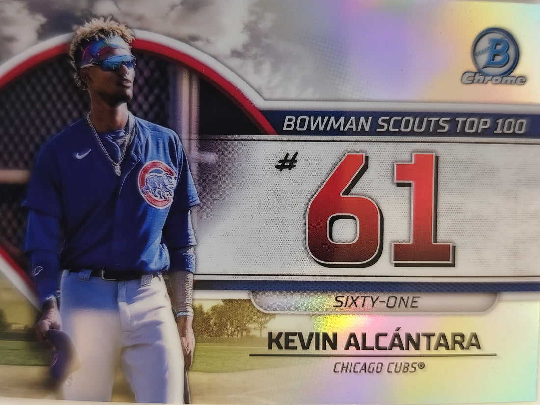 2023 Bowman Baseball Bowman Scouts Top 100 Kevin Alcantara #BTP-61