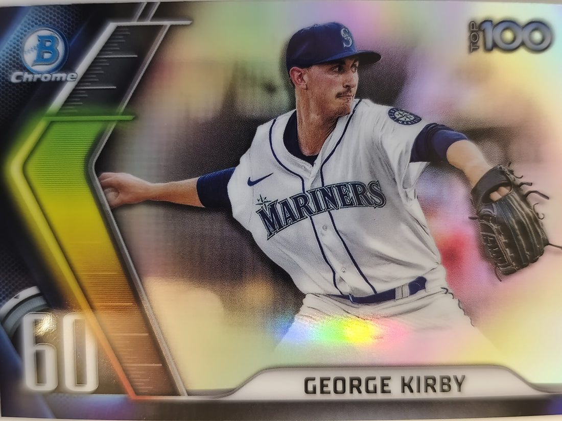 2022 Bowman Baseball Bowman Scouts' Top 100 George Kirby #BTP-60