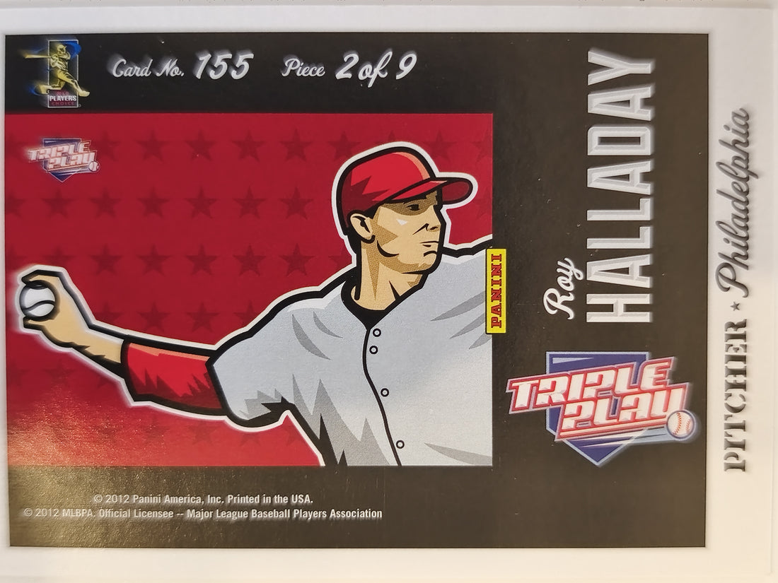 2012 Panini Triple Play Baseball Roy Halladay #155