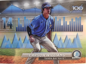 2024 Bowman Baseball Bowman Scouts' Top 100 Carson Williams #BTP-14