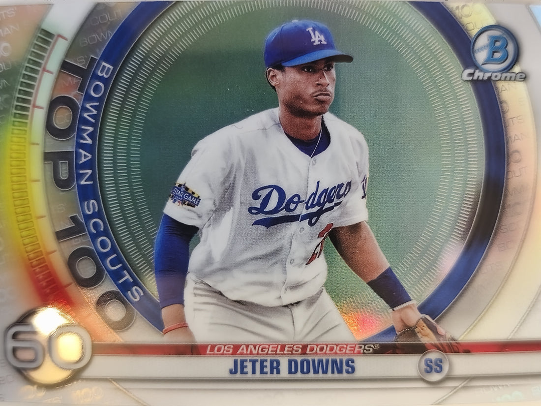 2020 Bowman Baseball Chrome Bowman Scouts Top 100 Jeter Downs #BTP-60