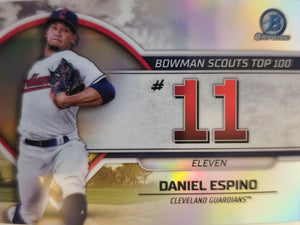 2023 Bowman Baseball Bowman Scouts Top 100 Daniel Espino #BTP-11