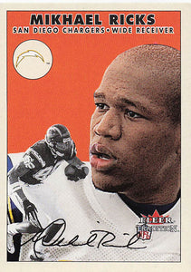 2000 Fleer Tradition Football Mikhael Ricks #302
